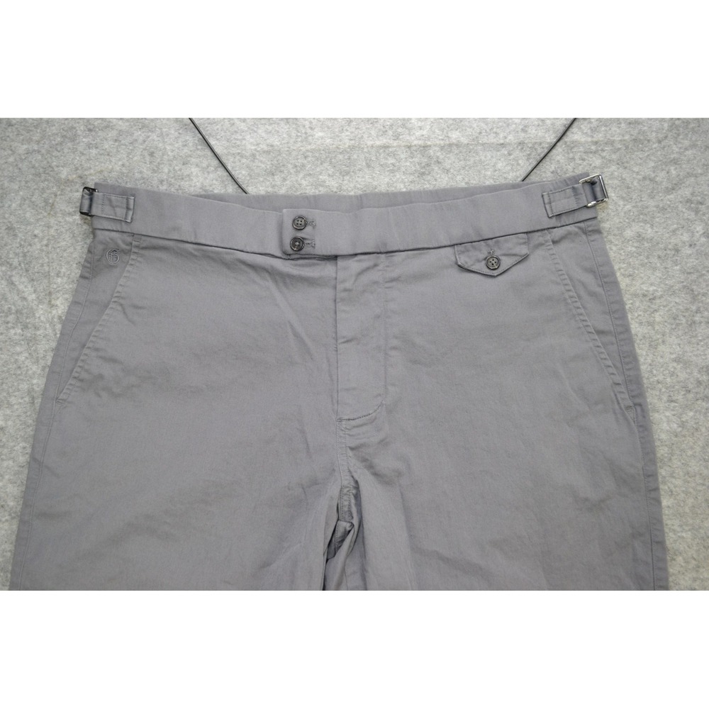 Greyson‎ Pants Mens 34x34 Gray Golf Chino Adjustable Waist Slim Fit Casual